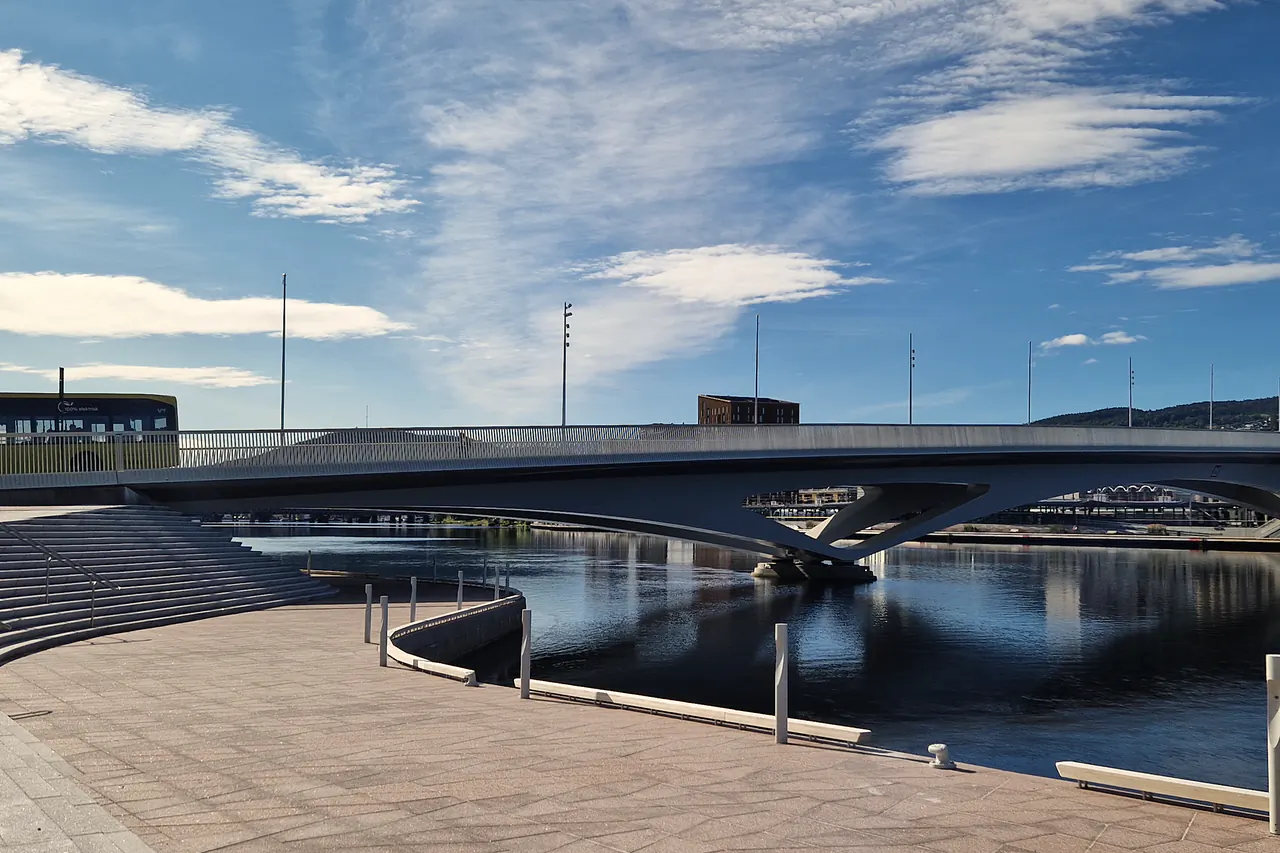 Bybrua over Drammenselva i Drammen